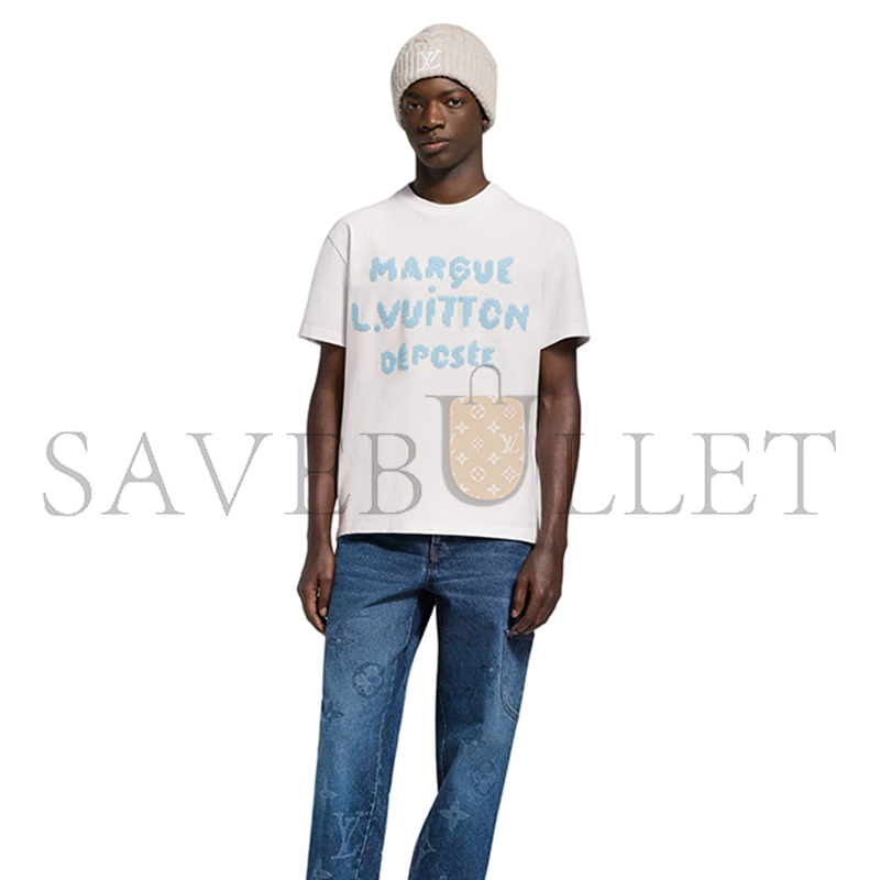 LOUIS VUITTON EMBROIDERED SIGNATURE T-SHIRT 1AIKD5